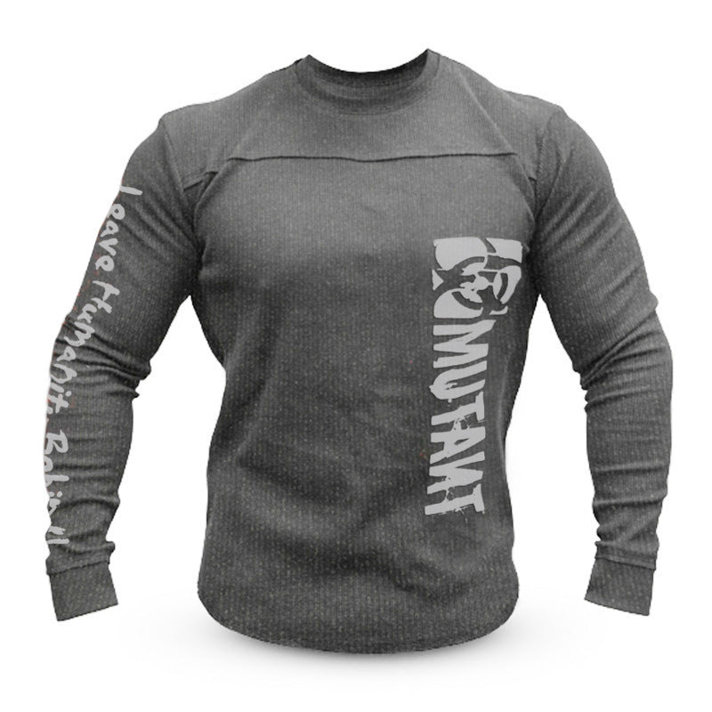 Men's Sports Hoodie Men Sweatshirts Fitness Male's Hoodies Autumn and Winter Loose Sweater Men's round Neck Running Training Workout Top Leisure Sports Long Sleeve