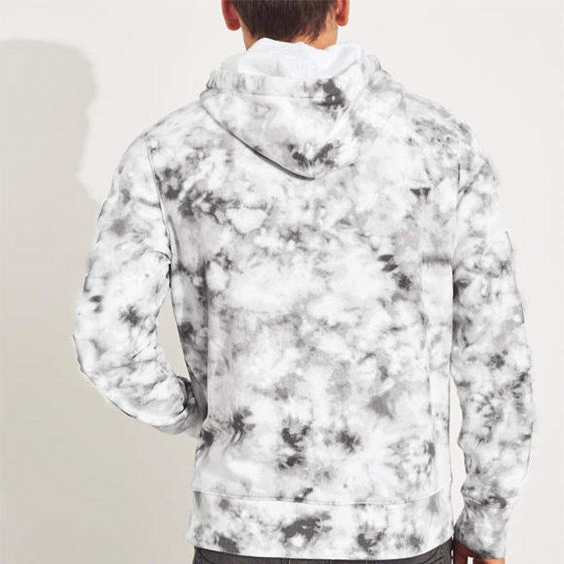 Men's Sports Hoodie Men Sweatshirts Fitness Male's Hoodies Fall Winter Men Sweatshirt Contrast Color Long Sleeves Hooded Casual Sweatshirt Jacket