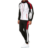 Men Tracksuit Set Jogging Suits Mens Men's Leisure Sports Suit Striped Color Matching Fashion Sports Set