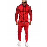 Men Tracksuit Set Jogging Suits Mens Autumn and Winter Large Size Men's Striped Stitching Casual Suit Sports Suit Men