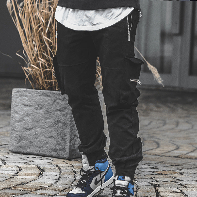 Fall Overalls Solid Color plus Size Sports Casual Pants Men's Sports Trousers Men Sports Pant