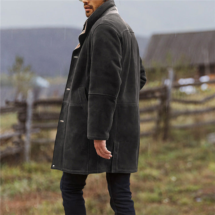 Retro Casual Men's Overcoat