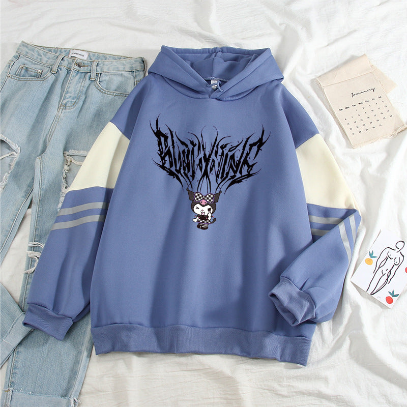 Kuromi Hoodie Contrast Color Hoodie