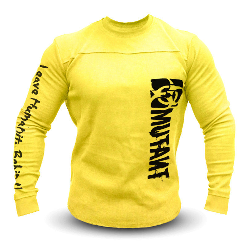 Men's Sports Hoodie Men Sweatshirts Fitness Male's Hoodies Autumn and Winter Loose Sweater Men's round Neck Running Training Workout Top Leisure Sports Long Sleeve