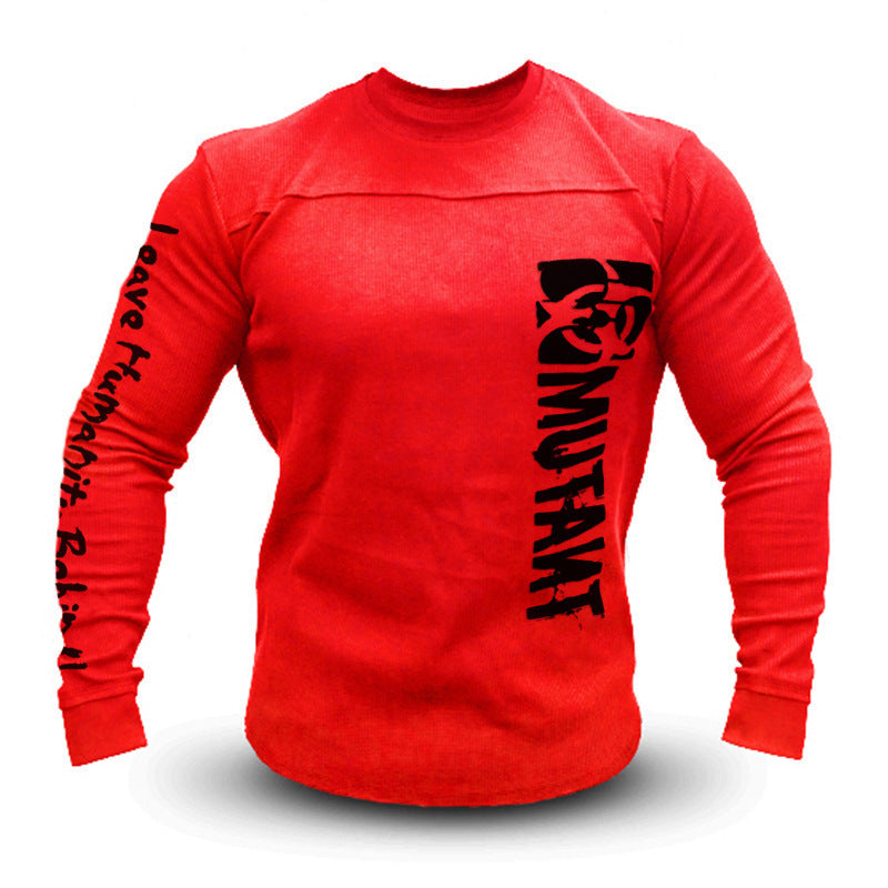 Men's Sports Hoodie Men Sweatshirts Fitness Male's Hoodies Autumn and Winter Loose Sweater Men's round Neck Running Training Workout Top Leisure Sports Long Sleeve