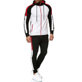 Men Tracksuit Set Jogging Suits Mens Men's Leisure Sports Suit Striped Color Matching Fashion Sports Set