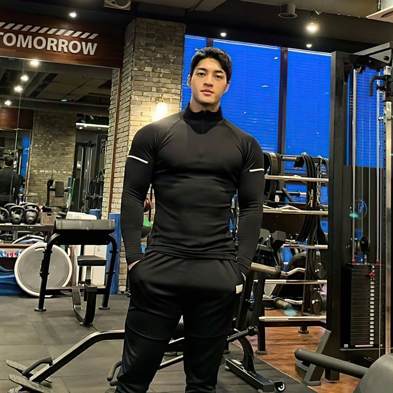 Men's Sports Hoodie Men Sweatshirts Fitness Male's Hoodies Workout Long Sleeve Men's Elastic Training Top Basketball Running Sports Casual and Comfortable Sweater