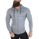 Men's Sports Hoodie Men Sweatshirts Fitness Male's Hoodies Muscle Workout Autumn and Winter Sports Running Basketball Hooded Sweater Men's Casual Jacket