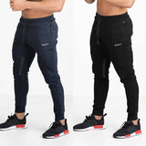 Gym Skinny Jogger Pants Men Running Sweatpants Fitness Bodybuilding Training Track Pants Sportswear Male Cotton Jogging Trousers Fitness Exercise Casual Pants Men's Slim Fit Corset Feet
