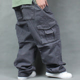 Baggy Cargo Pants for Men Men's Casual Pants Loose Outdoor Overalls plus Size Retro Sports