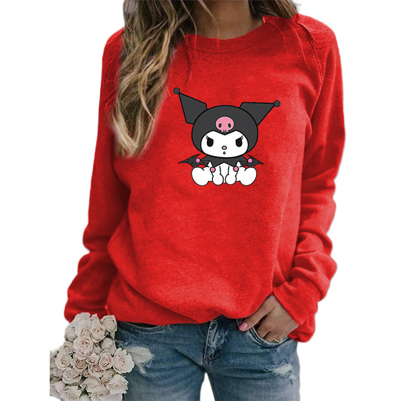 My Melody Hoodie Kuromi Cute Printed Crew Neck Sweatshirt