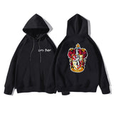 Slytherin Hoodie Autumn and Winter Harry Potter Printing College Loose Couple Hooded plus Size Retro Sports Sweater