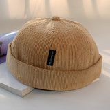Women Beanies Skullcap Men 'S Hip Hop Autumn And Winter Corduroy Landlord Hat