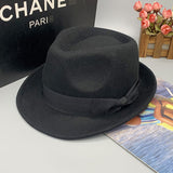 Fedora Hat Wool Felt Top Hat Men's Fedora Hat Woolen Hat Autumn Winter Retro British