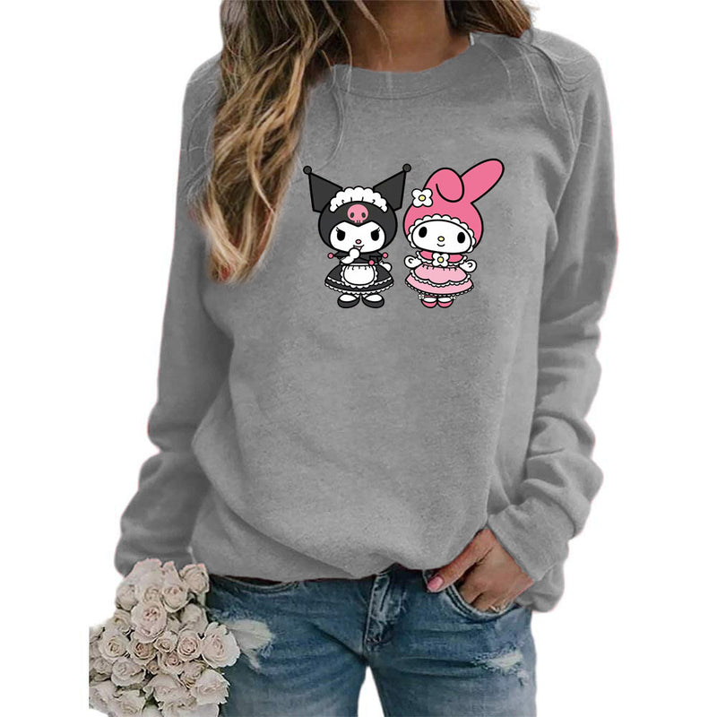 My Melody Hoodie Kuromi Cute Printed Crew Neck Sweatshirt