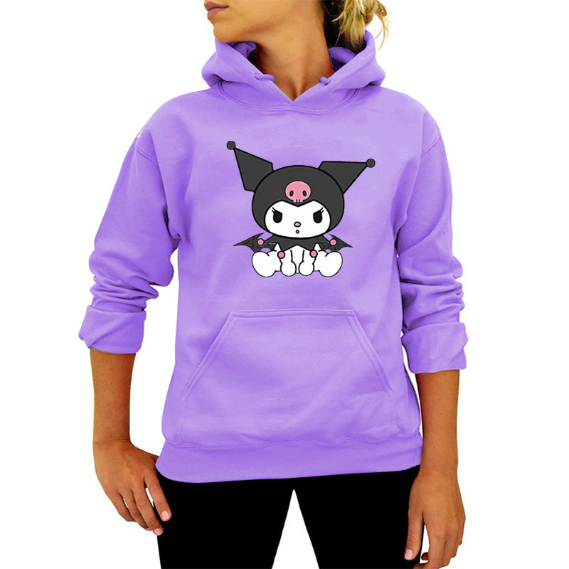 My Melody Hoodie Kuromi Cute Cat Pattern Printed Hoodie