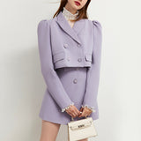 Women Skirt & Blazer Suit Uniform Designs Formal Style Office Lady Bussiness Attire Suit Lapel High Waist Skirt