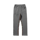 Fog Essentials Pants Autumn and Winter Fog Season 6 God Gray Colorful Stitching Sweatpants High Street Casual Pants Ribbon Trousers
