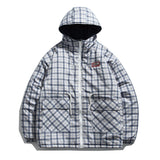 Plaid Men's plus Size Retro Sports Long Sleeve Top Loose Winter Warm Coat Men Cotton Padded Jackets