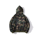 A Ape Print Coat Autumn and Winter Fashion Brand Camouflage Men's Women's Hoodie down Coat Jacket Wholesale