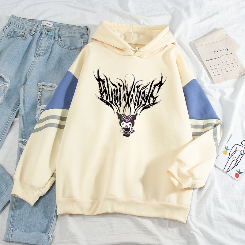 Kuromi Hoodie Contrast Color Hoodie