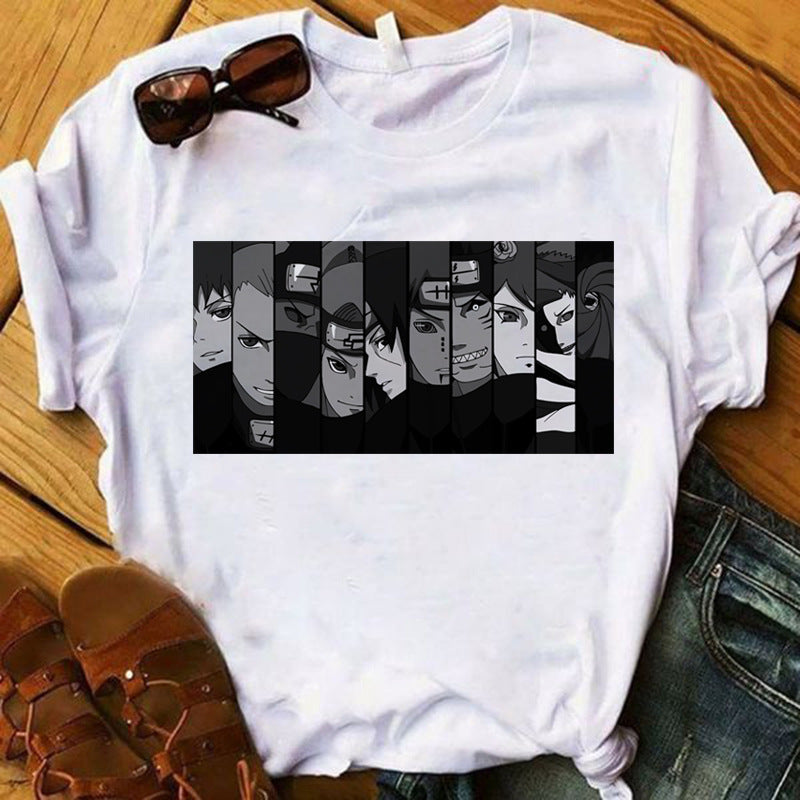 Anime Tshirts Aesthetic Men's Shirt Loose Printed Short-Sleeved T-shirt for Men