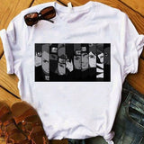 Anime Tshirts Aesthetic Men's Shirt Loose Printed Short-Sleeved T-shirt for Men
