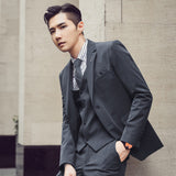 Casual Groom Attire Tuxedo Suits for Men Business Men Suit Autumn and Winter Suit Men's Three-Piece Casual Business Blazer