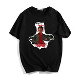 Anime TShirts Aesthetic Men's Shirt Anime Print Kimetsu No Yaiba Printed Crew Neck T-shirt Short Sleeves Bottoming Shirt