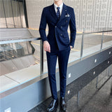 Mens Black Suit Men's Three-Piece Suit Casual Slim Fit Men's Small Suit