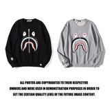 A Ape Print Sweatshirts Zipper round-Neck Pullover Autumn and Winter Male and Female Couples Wear Base