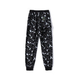 A Ape Print Pant Digital Pixels Cotton Men's and Women's Same Camouflage Casual Trousers