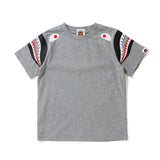 A Ape Print for Kids T Shirt T-shirt Gray round-Collar Casual Cartoon Short Sleeve