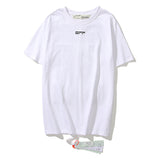 Ow Fashion Brand Cotton Round Neck Short Sleeve Tshirt Portrait Arrow Men'S Clothing Owt