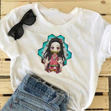 Anime TShirts Aesthetic Men's Shirt Anime Print plus Size Short Sleeve T-shirt Kimetsu No Yaiba