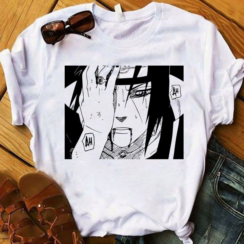 Anime Tshirts Aesthetic Men's Shirt Loose Printed Short-Sleeved T-shirt for Men