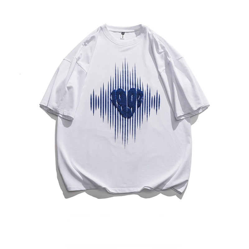 2022 Summer man t shirt Loose Love Short Sleeve