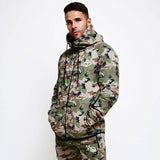 Gyms Fitness Mens Sports Hoodie Bodybuilding Workout Jogging Men′s Athletic Sweatshirts Sports and Leisure Sweater Men's Fitness Autumn and Winter Camouflage Hooded Jacket