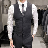 Men's Dress Vests Business Waistcoat Men's Suit Vest Slim Fit