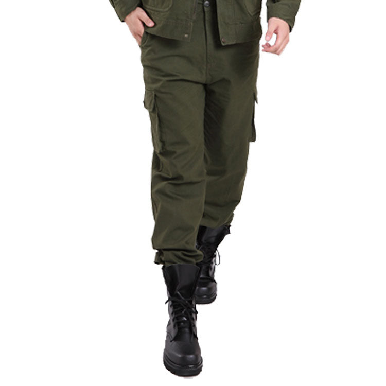 Baggy Cargo Pants for Men Men's Casual Trousers Tooling Multi-Pocket Cotton Outdoor Sports and Casual Men's Military Uniform