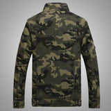 Camouflage Varsity Jacket Stand Collar