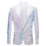 Mens Prom Suits White Velvet Sequins