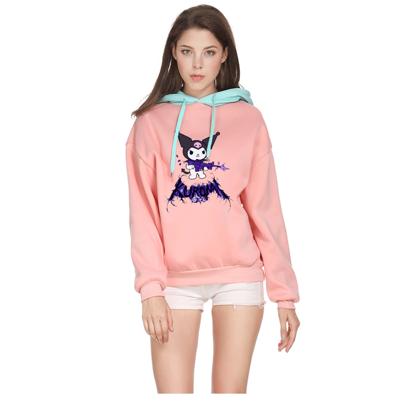 My Melody Hoodie Female Student Cute Clow M Sweater Female Autumn and Winter Loose round Neck Hoodie Top