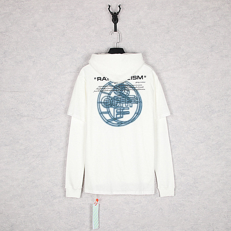 Autumn And Winter Font Print Loose Sweater