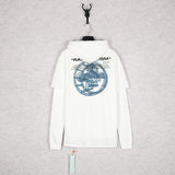 Autumn And Winter Font Print Loose Sweater
