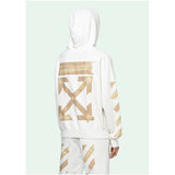 Round Badge Rubber Strip Hooded Sweater