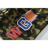 A Ape Print Shorts Trendy Brand Camouflage Teeth Printed Men's Cotton Shorts