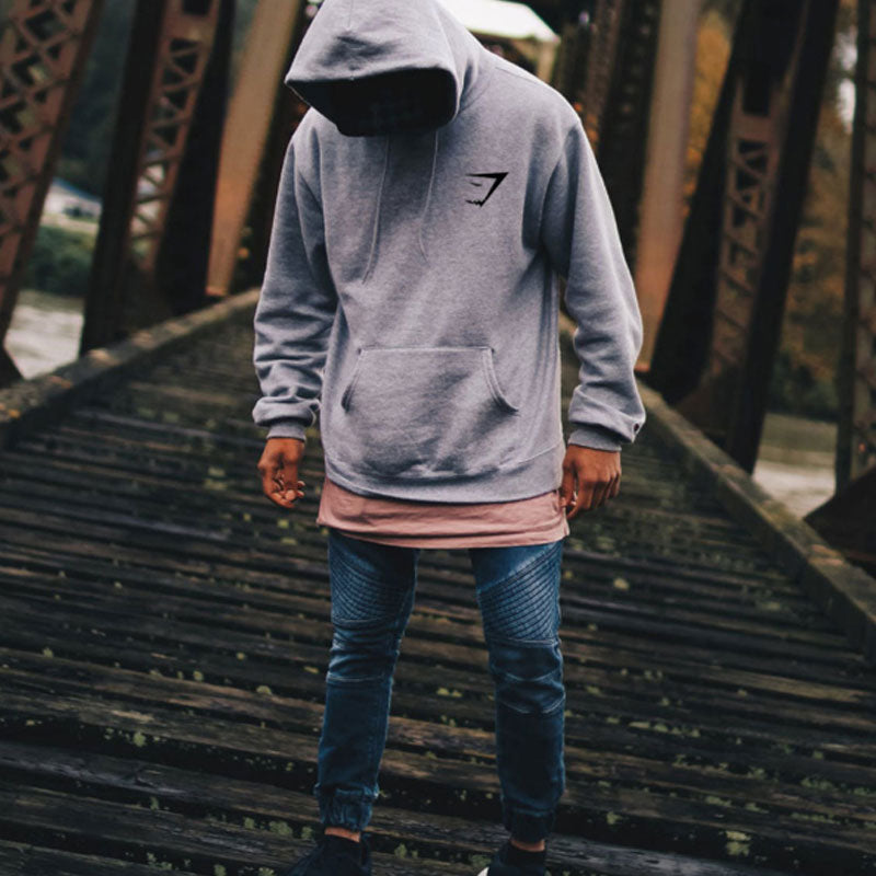 Fitness Sports Pullover Men's Running Loose Casual Hooded Sweater Fashion Gyms