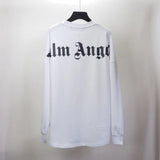 Palm Angels Back Letter Printing High Street Loose Base Shirt Long-Sleeve T-shirt