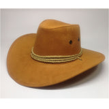 Wester Hats Suede Outdoor Sun Hat Men's Riding Hat Big Brim Cowboy Hat